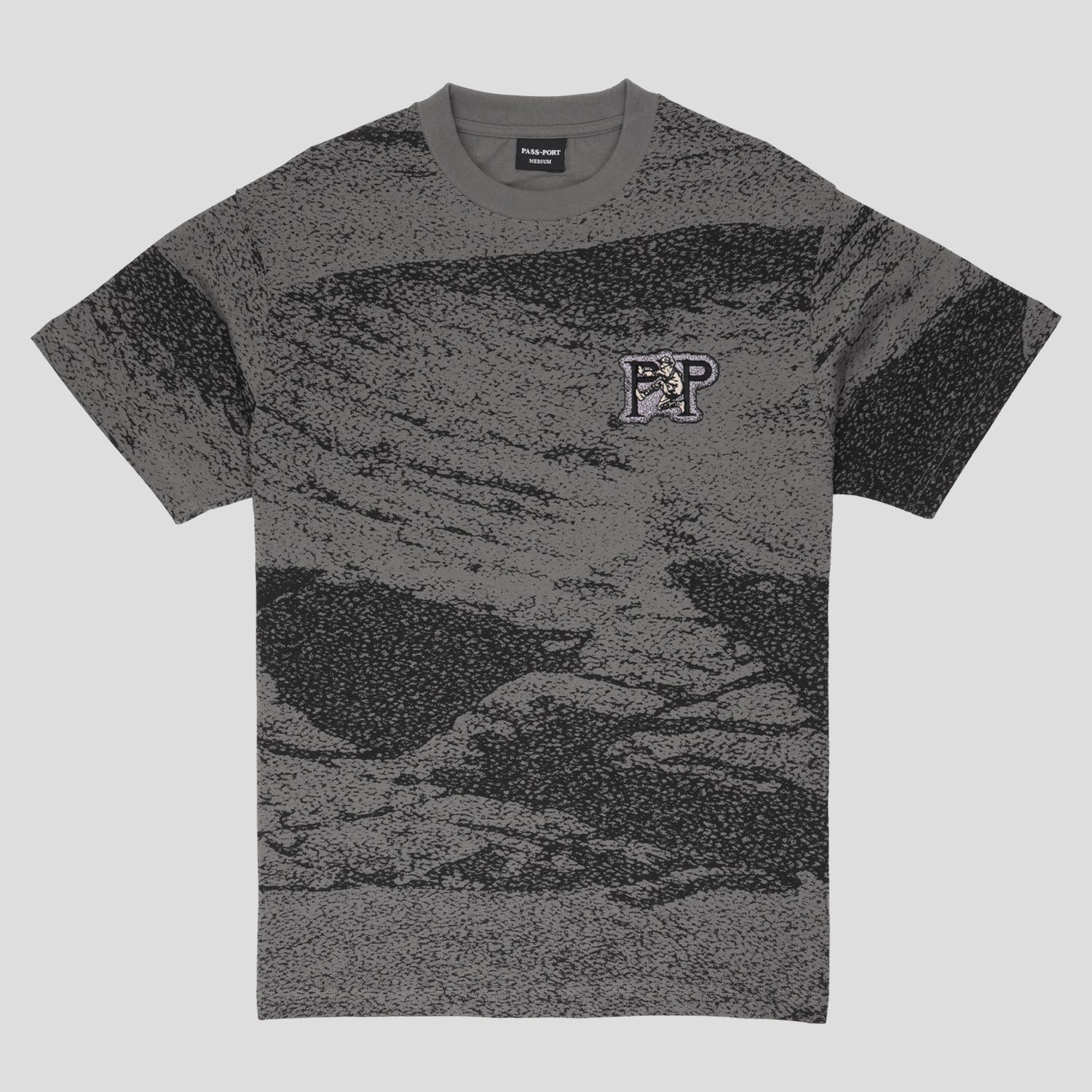 Pass~Port Cave~in Tee - Charcoal