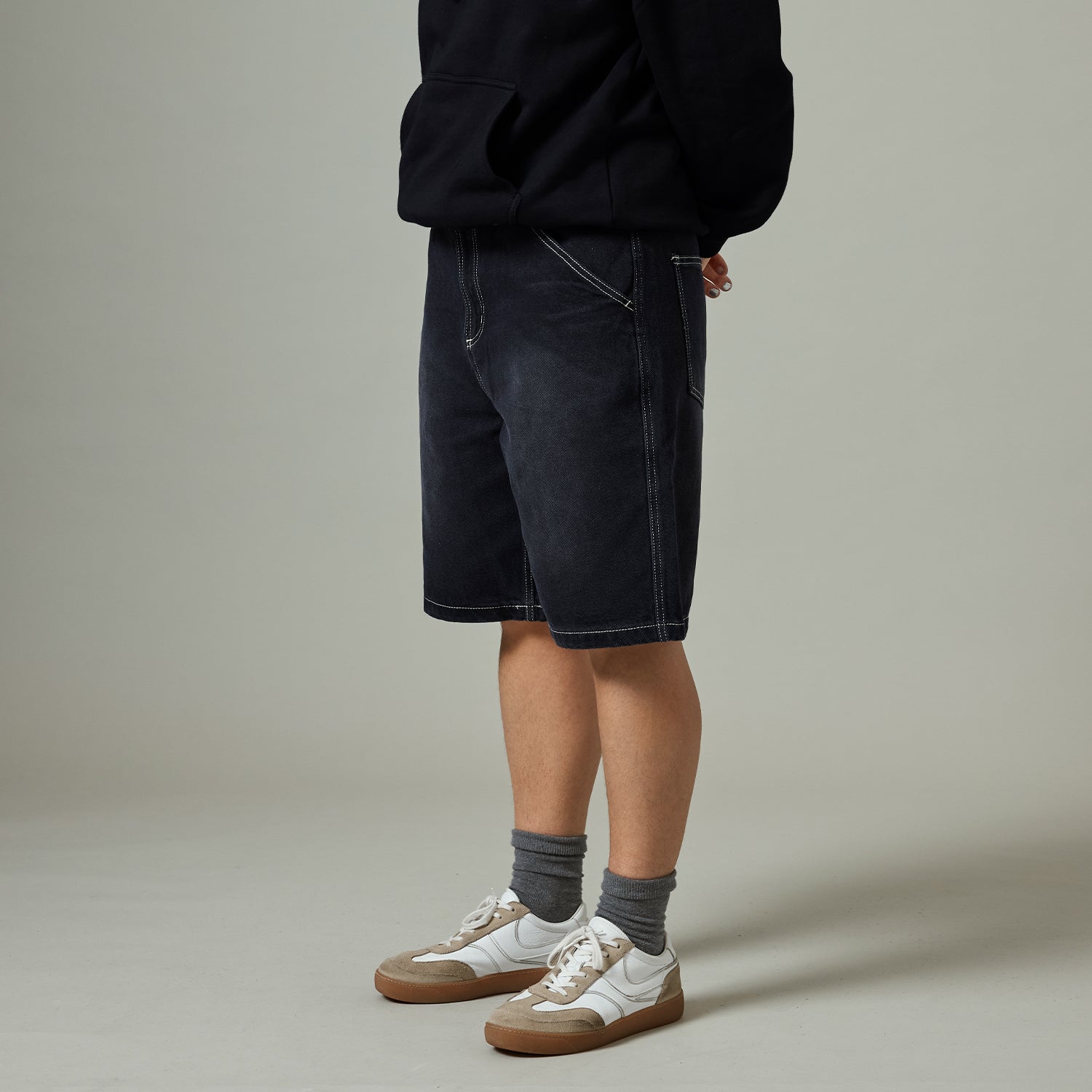 Pass~Port Workers Club Jean Short - Faded Washed Black