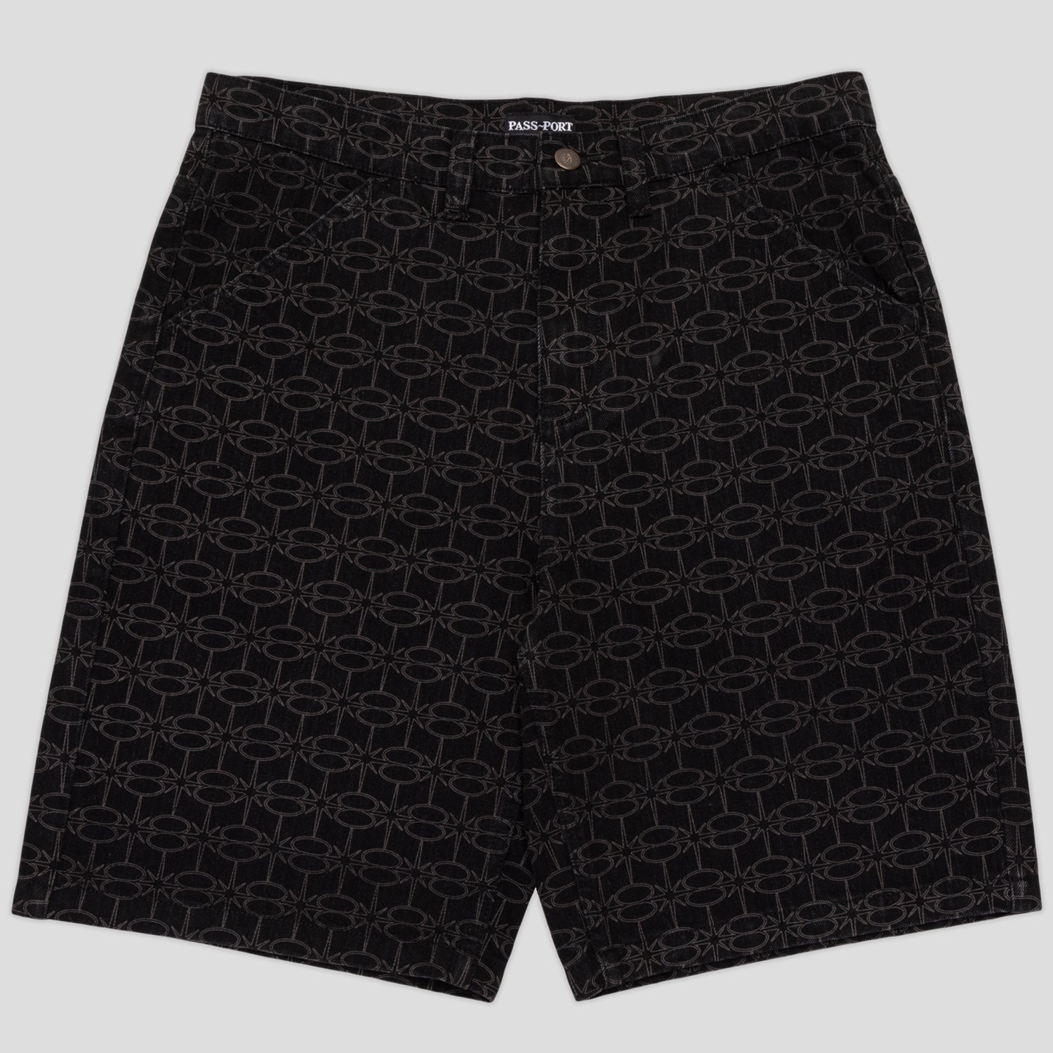 Pass~Port Soap Sparkle Workers Club Jean Short - Washed Black