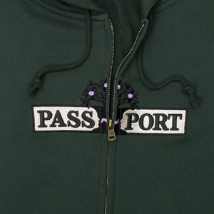 Pass~Port House Plant Organic Zip Hoodie - Gumnut Green