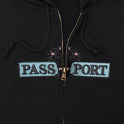 Pass~Port House Plant Organic Zip Hoodie - Black