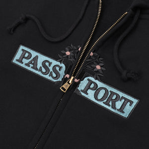 Pass~Port House Plant Organic Zip Hoodie - Black