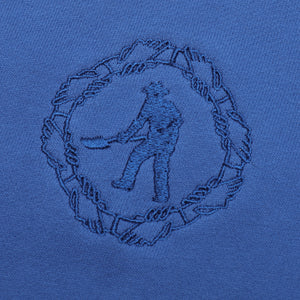 Organic Embroidery Hoodie (Royal Blue)