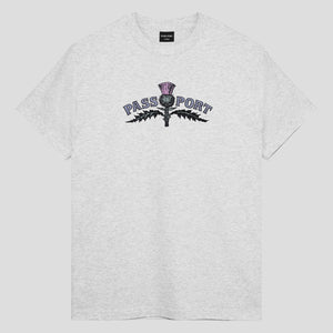 Thistle Embroidery Tee (Ash)