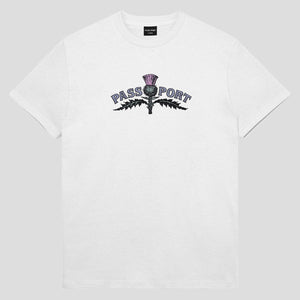 Thistle Embroidery Tee (White)