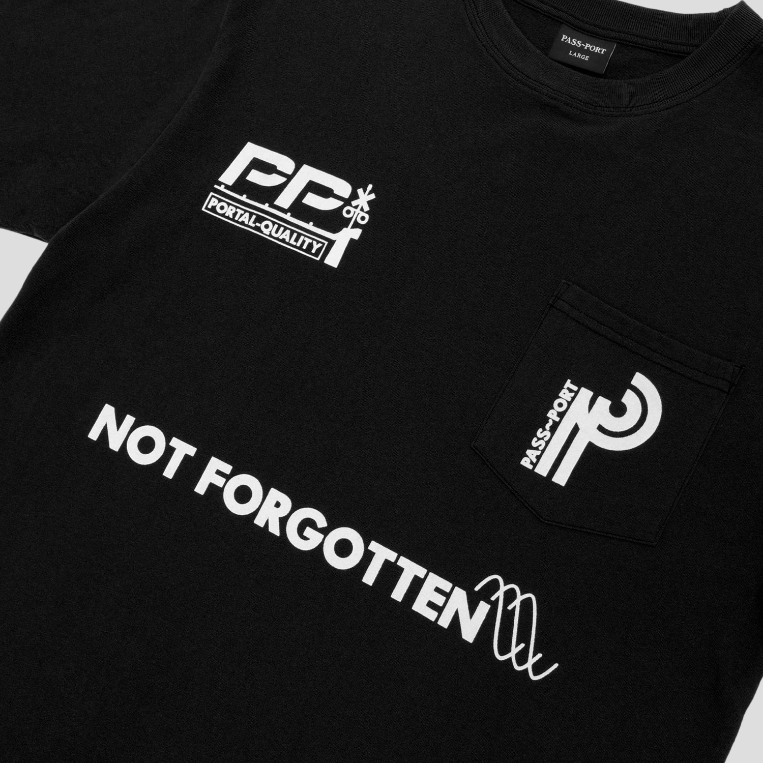 Pass~Port Long Con Pocket Tee - Black