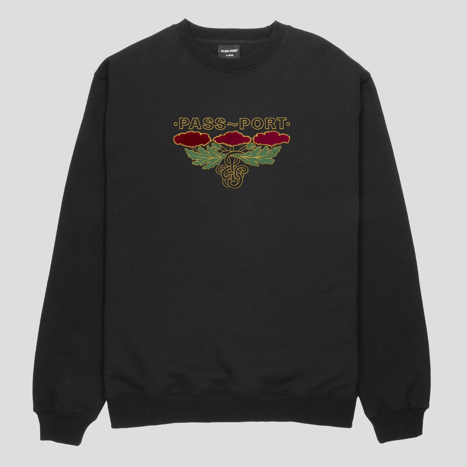 Emblem Applique Sweater (Black)