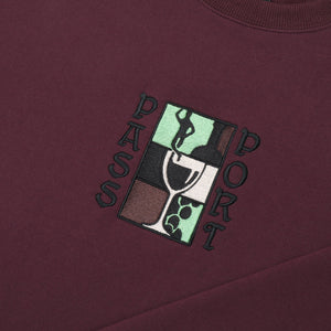 Pass~Port Dine Em' Sweater - Washed Berry