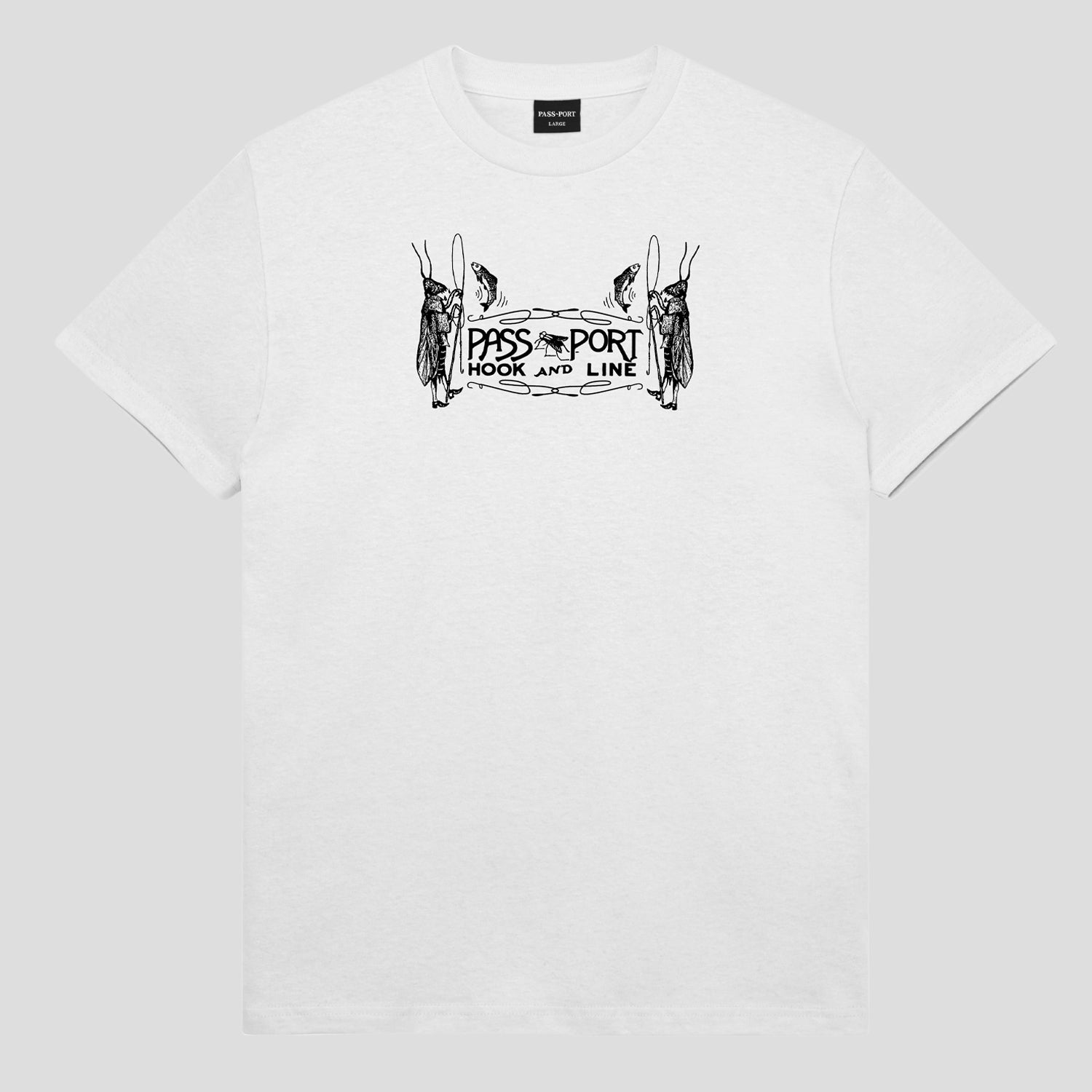 Pass~Port Hook & Line Tee - White