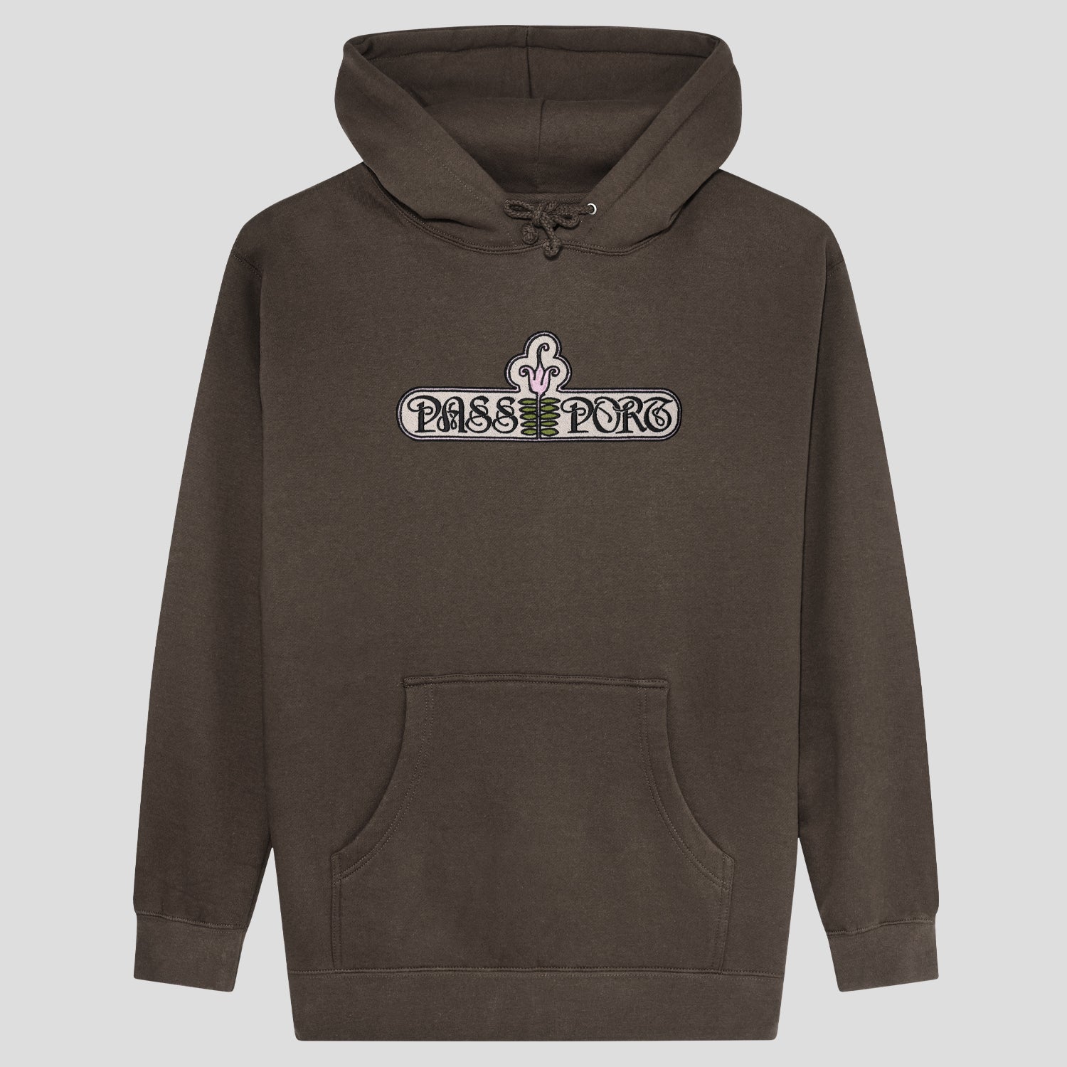 【大人ストリート】PASS~PORT Peaks Valleys Logo Sweat Hoodie Pass~Port Peaks & Valleys Hoodie - Black