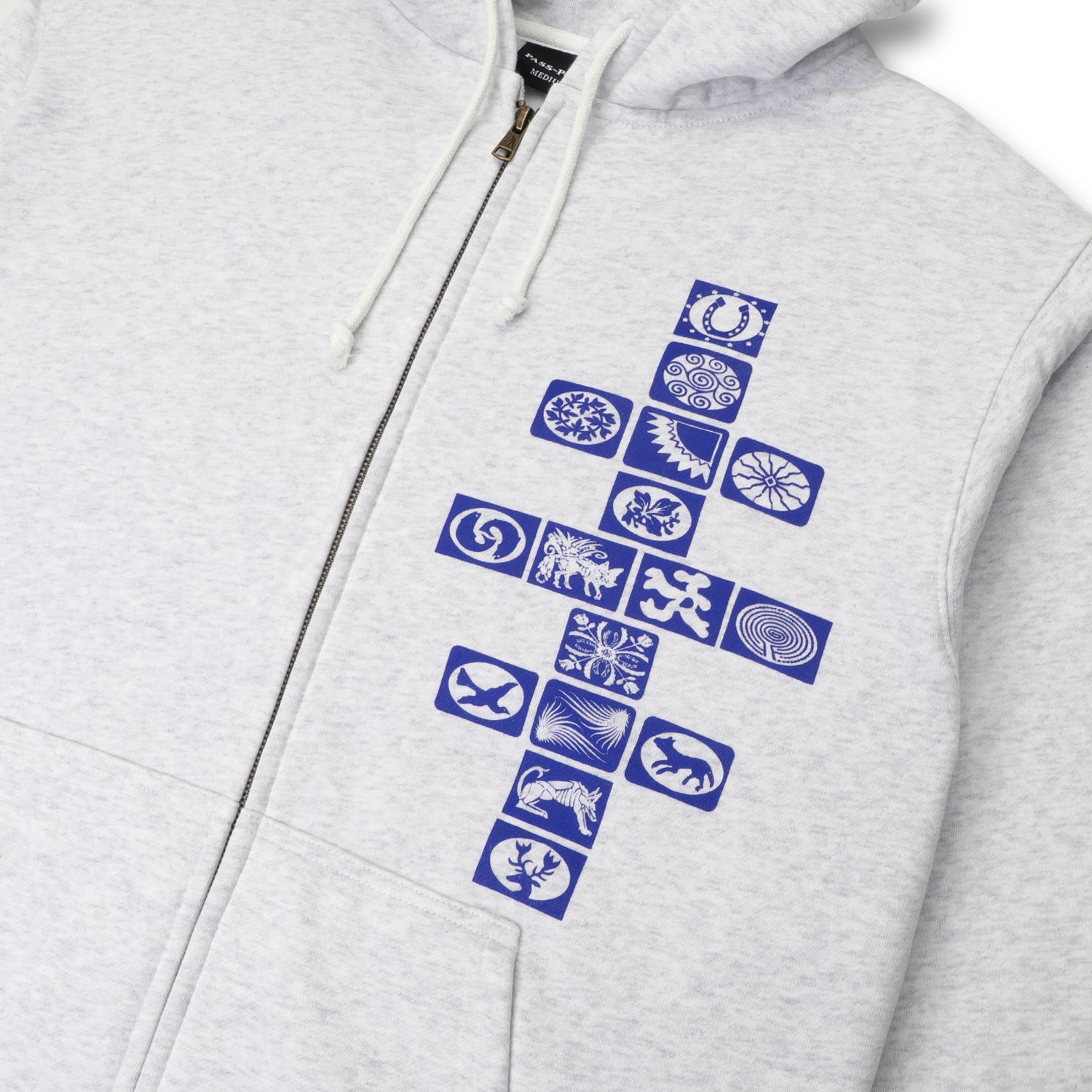 Pass~Port Kollassi Zip Hoodie - White Marle
