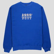 Pass~Port 4 Flowers Organic Fleece Sweater - Royal Blue