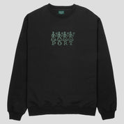 Pass~Port 4 Flowers Organic Fleece Sweater - Black