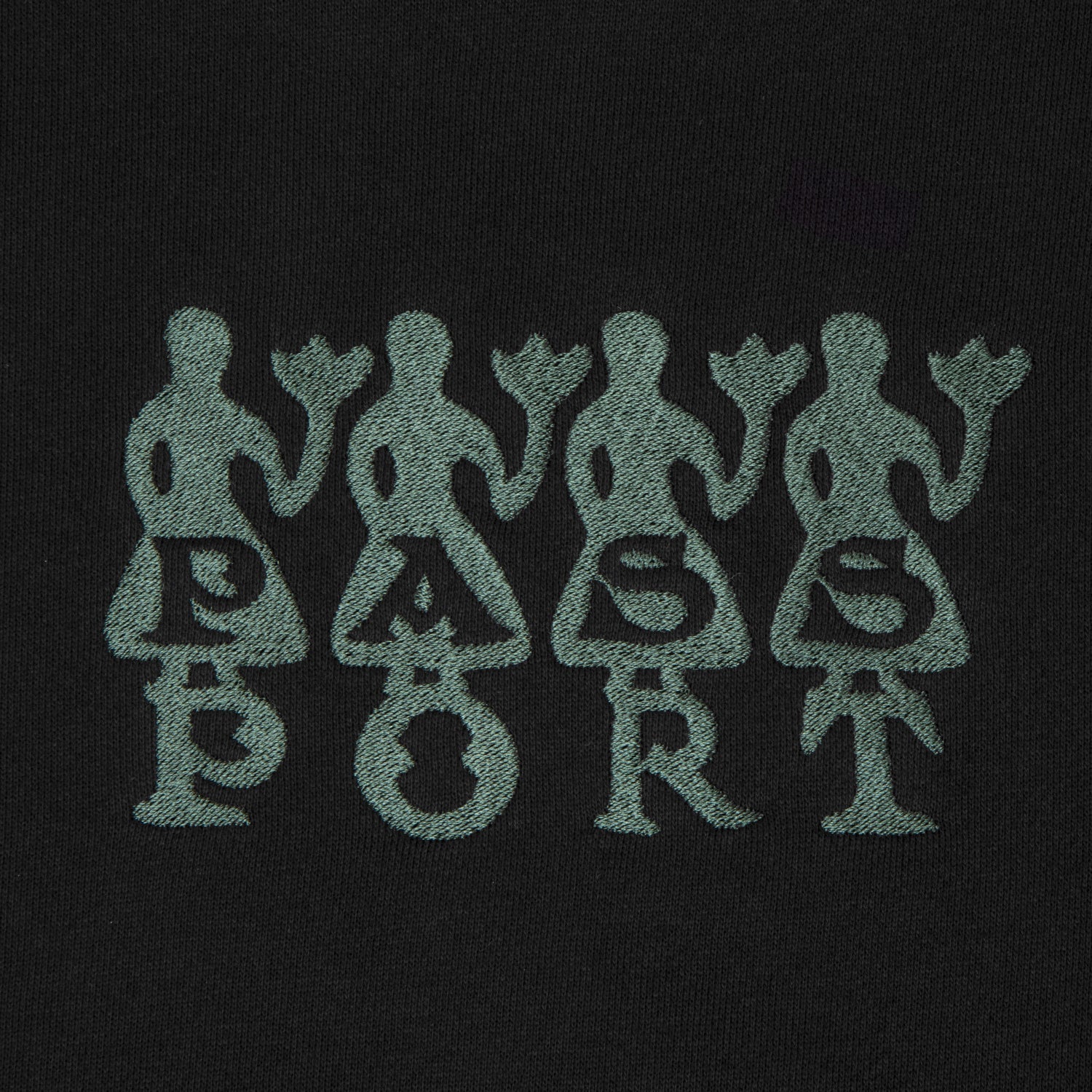 Pass~Port 4 Flowers Organic Fleece Sweater - Black