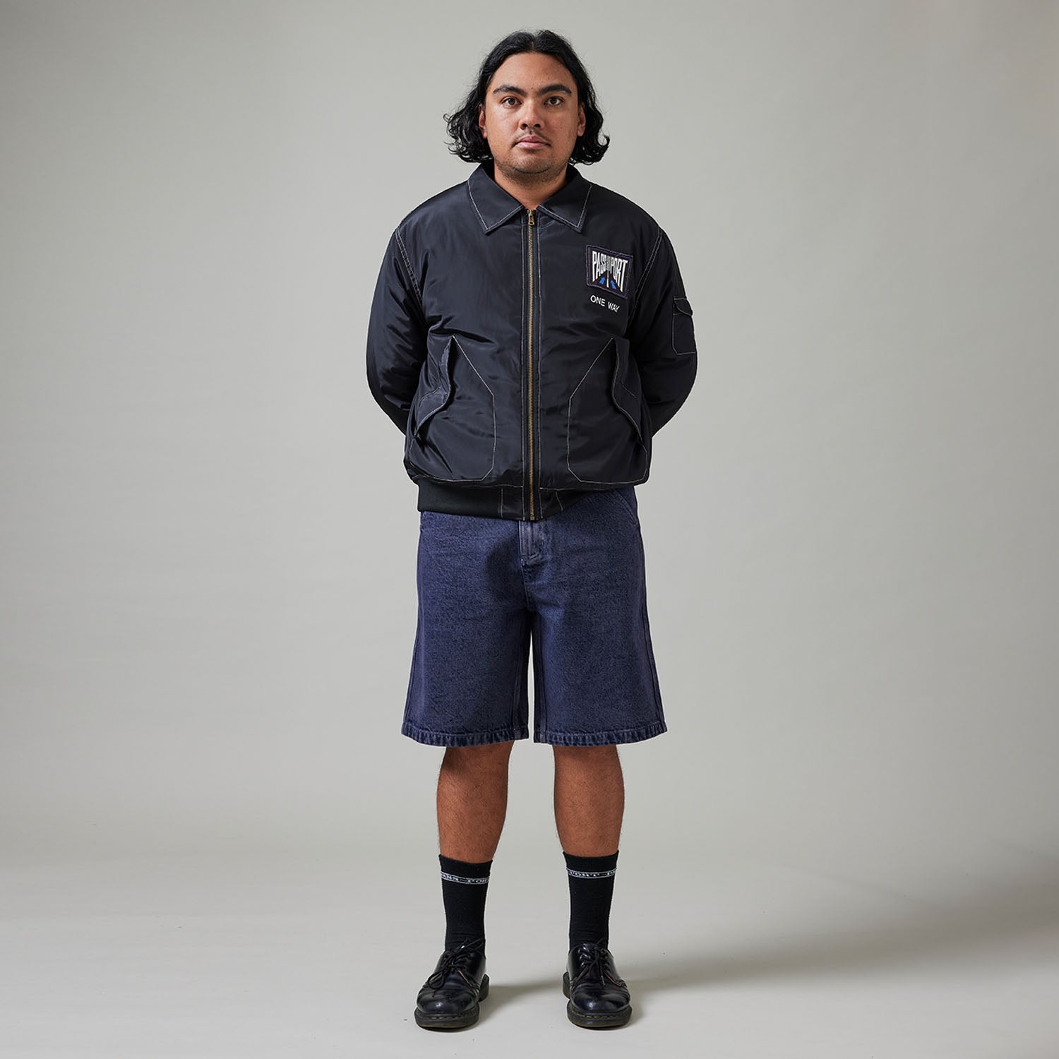 Pass~Port Workers Club Denim Short - Over-Dye Purple