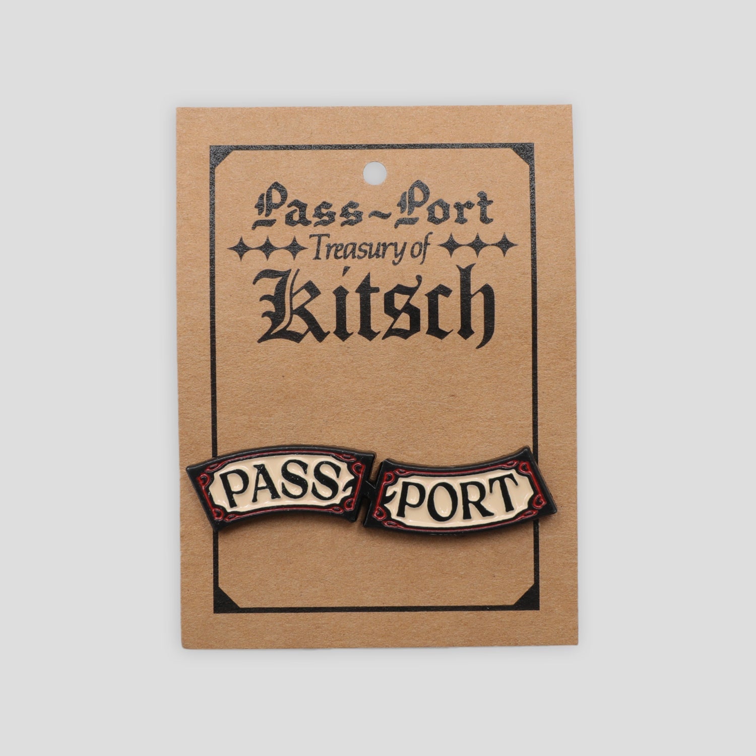 Pass~Port Red Flag Pin