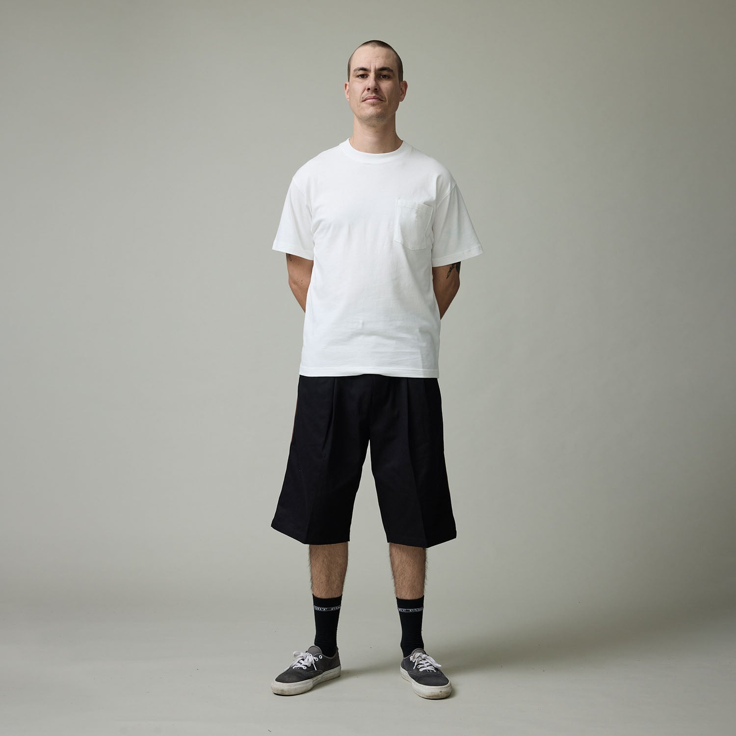 Pass~Port Leagues Club Striped Short - Black / Brown