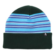 Pass~Port Striped Organic Knit Beanie - Dark Jade