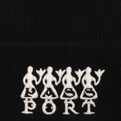 Pass~Port 4 Flowers Organic Cotton Beanie - Black