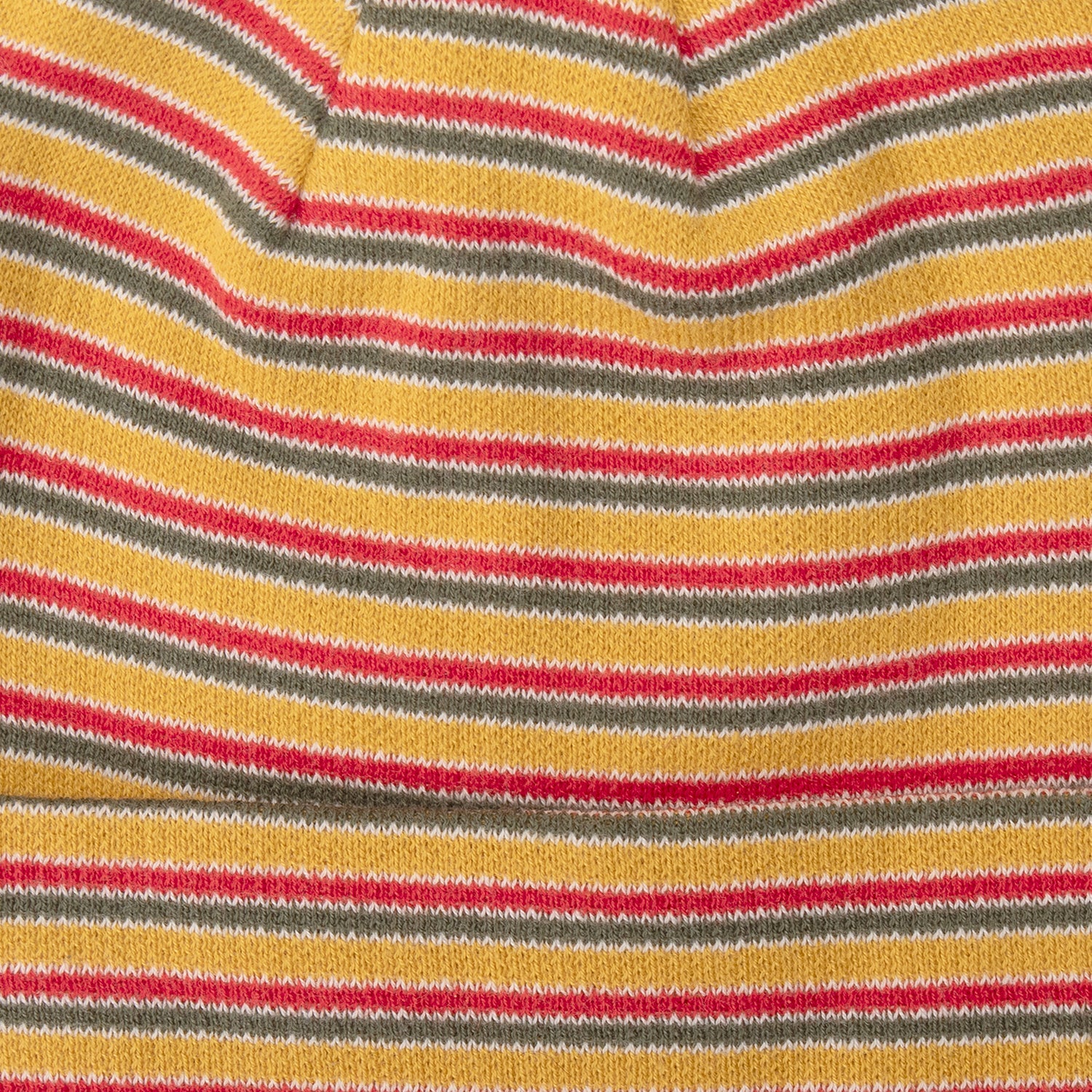 Pass~Port Organic Cotton Stripe Knit Beanie - Mustard Multi