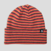 Pass~Port Organic Cotton Stripe Knit Beanie - Orange Multi