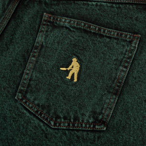 Pass~Port Workers Club Denim Jean - Dark Green Over-Dye