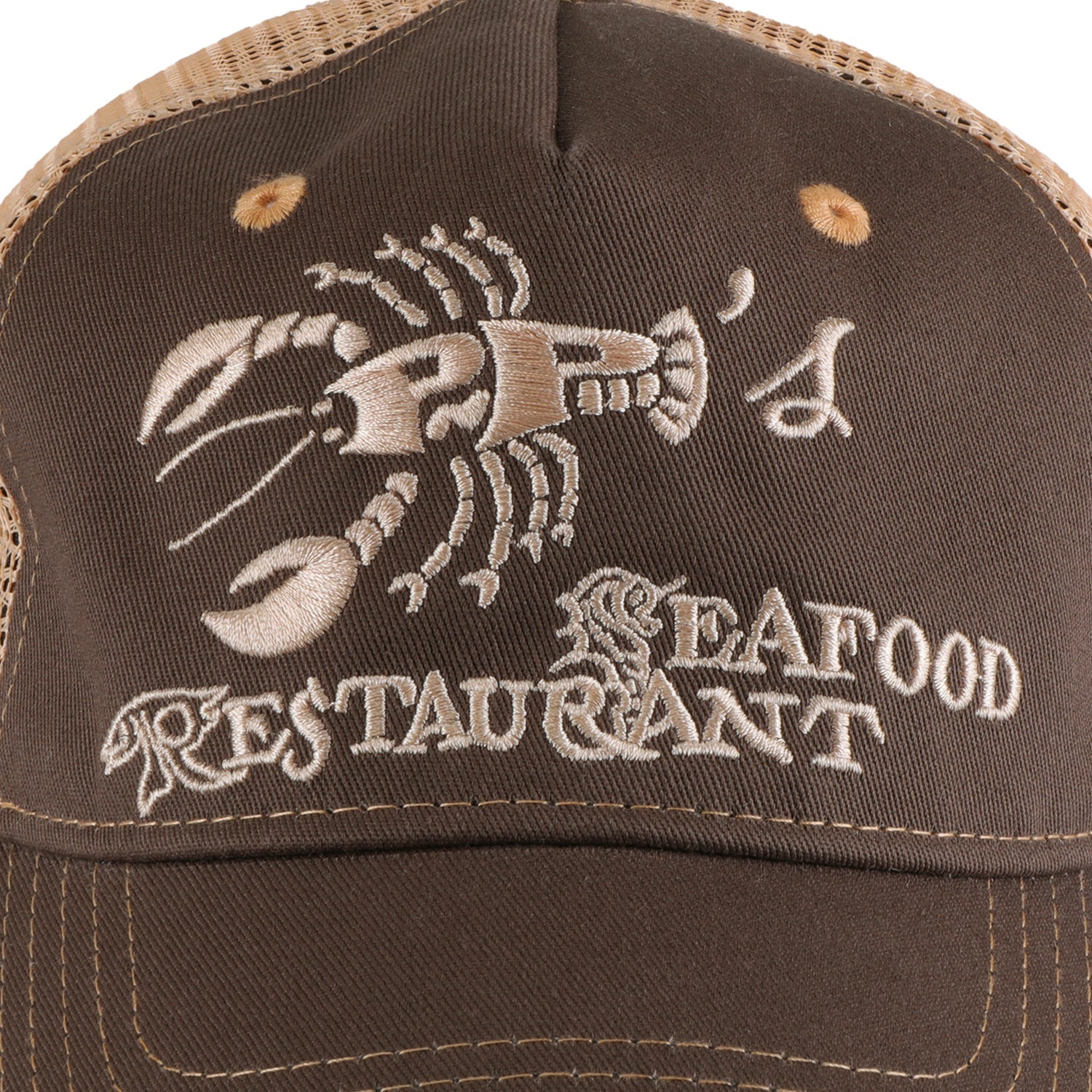 Pass~Port Seafood Staff Packers Trucker - Bark