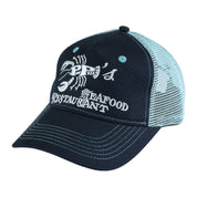 Pass~Port Seafood Staff Packers Trucker - Navy