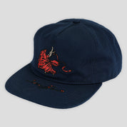 Pass~Port Red Flag Workers Cap - Navy