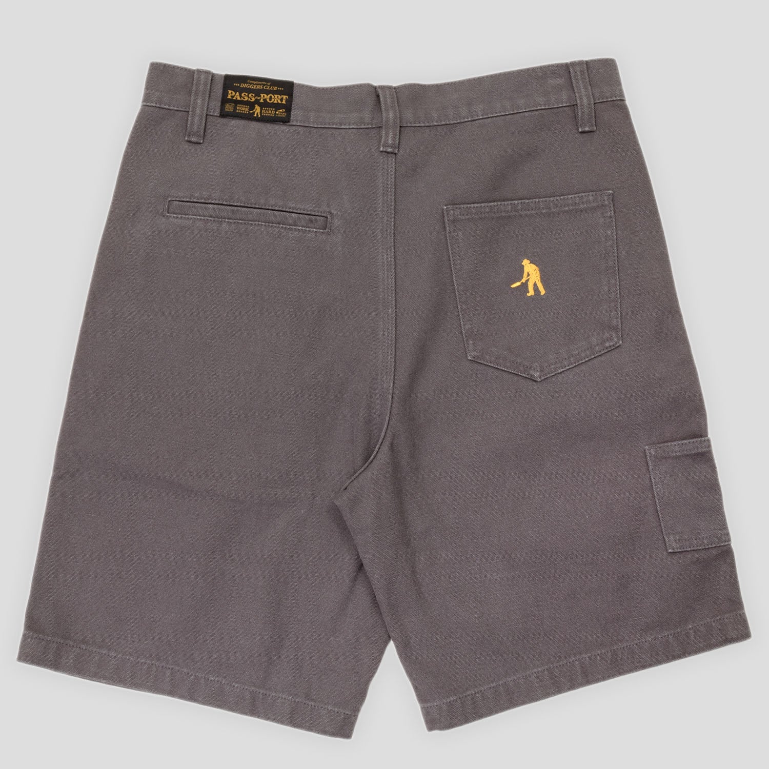 Pass~Port Double Knee Diggers Club Short - Charcoal