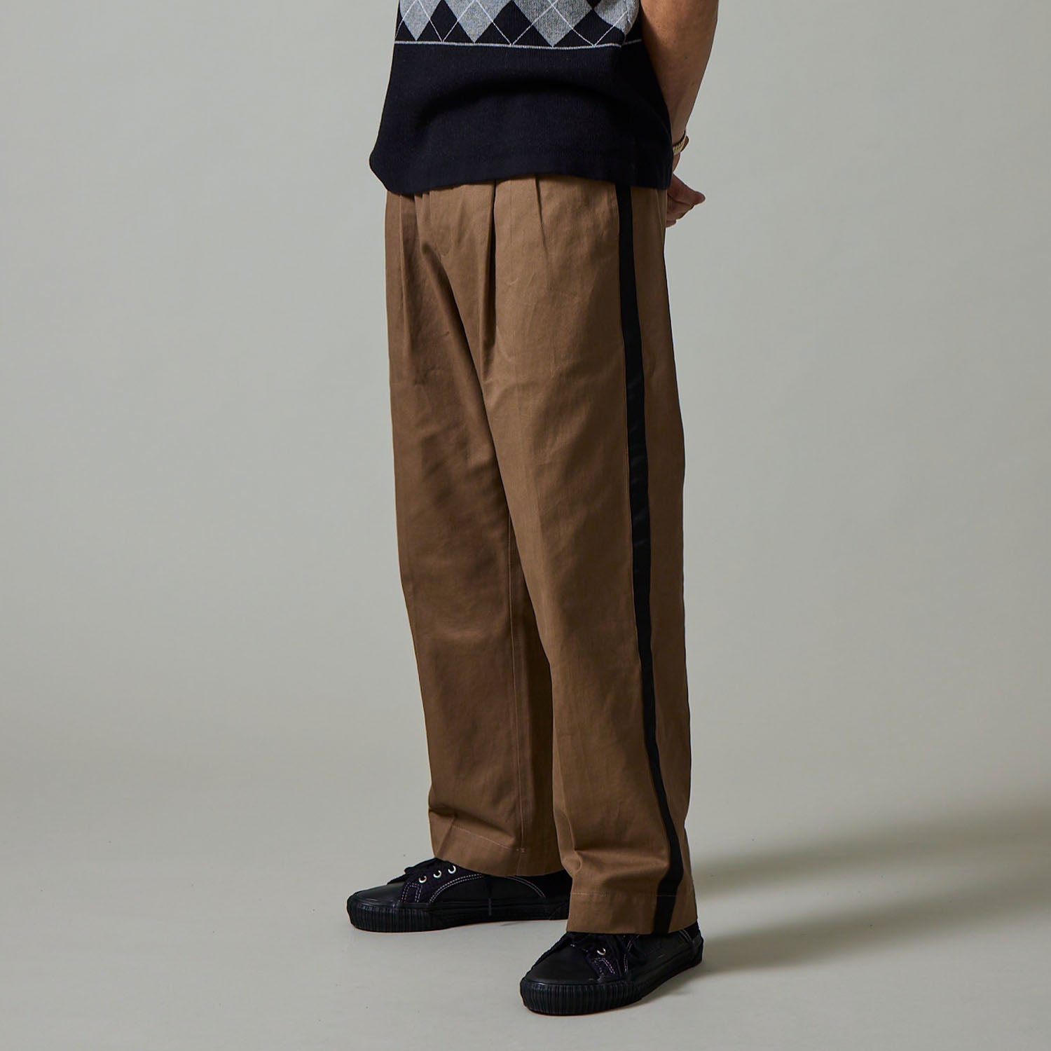 Pass~Port Leagues Club Striped Pant - Taupe / Black