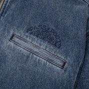 Pass~Port Vineyard Birds Denim Delivery Jacket - Washed Indigo