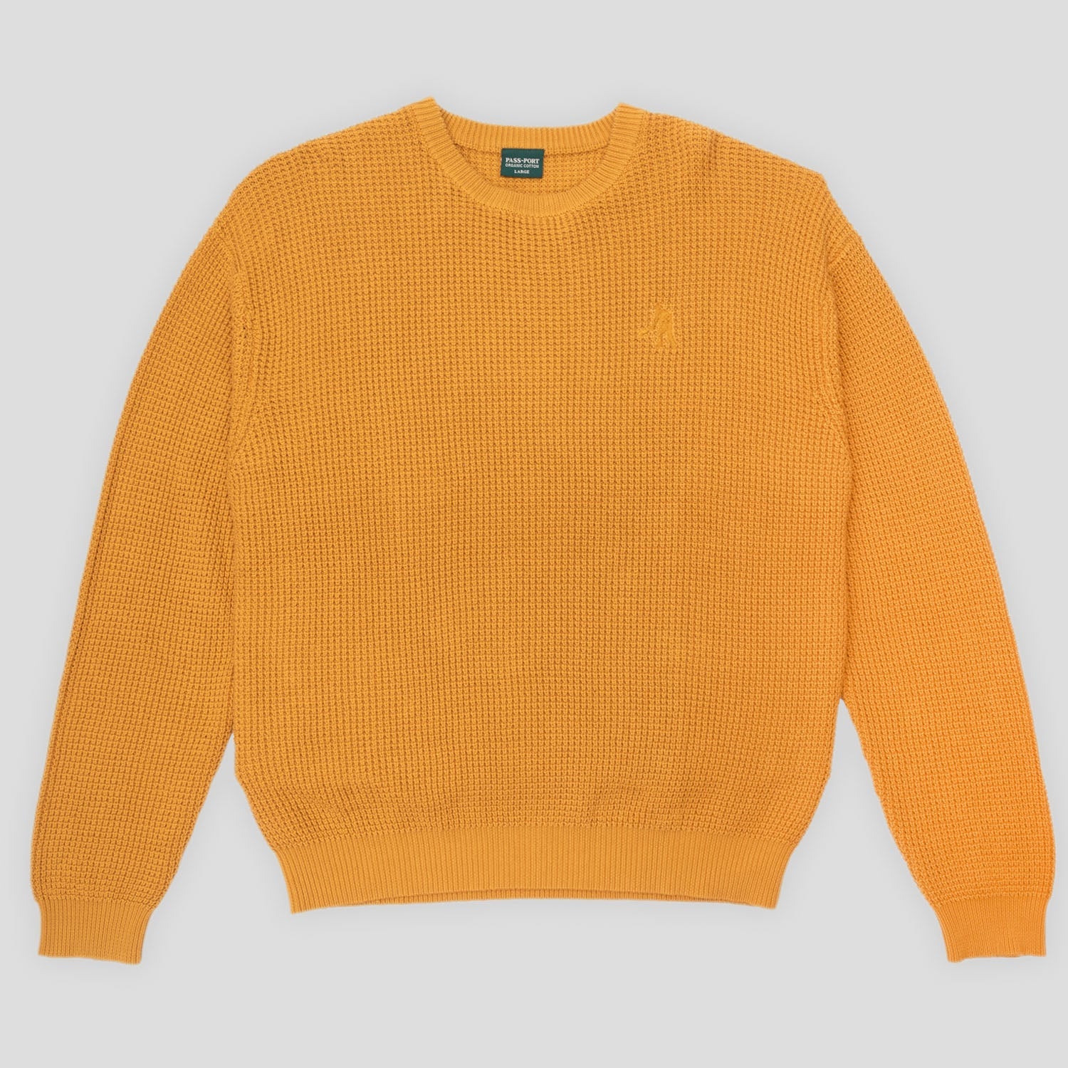 Pass~Port Organic Waffle Knit Sweater - Marigold