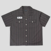 Pass~Port Striped Casual Shirt - Tar