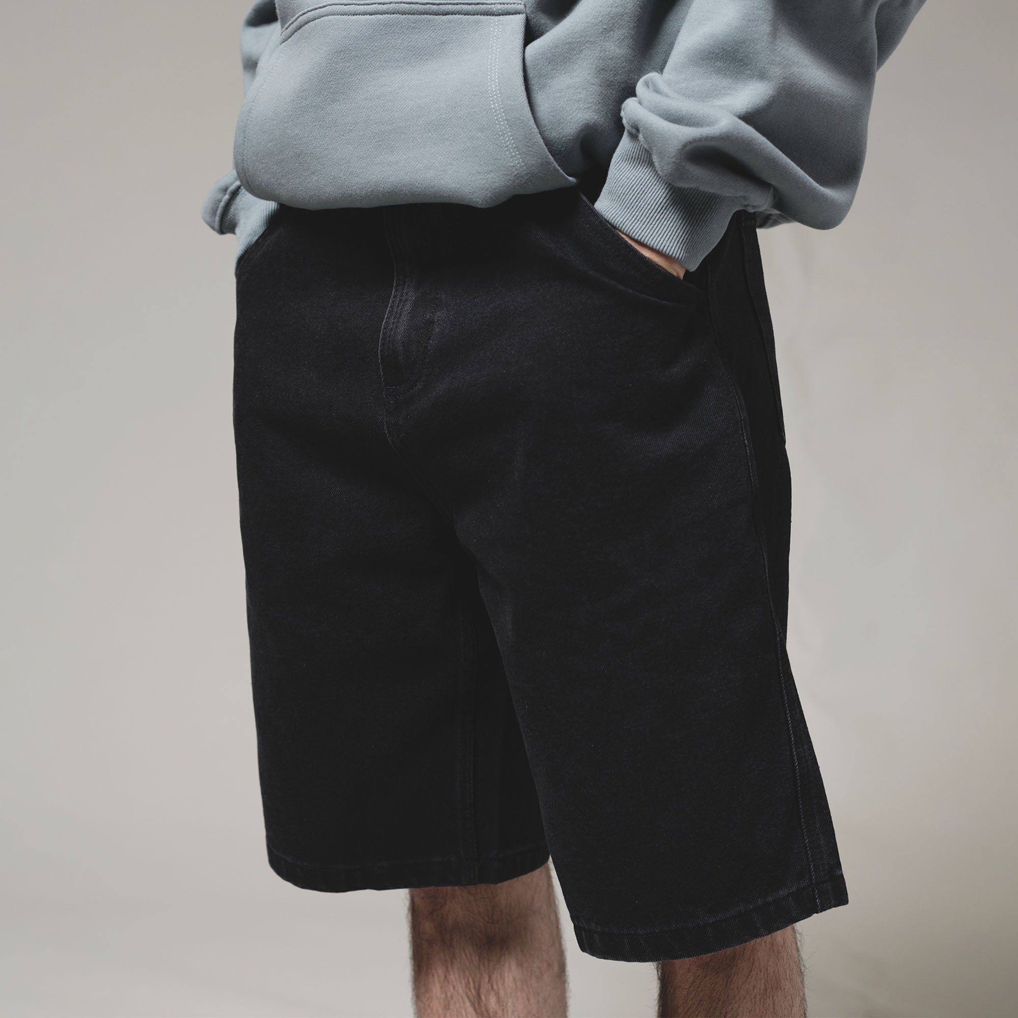 Pass~Port Workers Club Denim Short - Washed Black