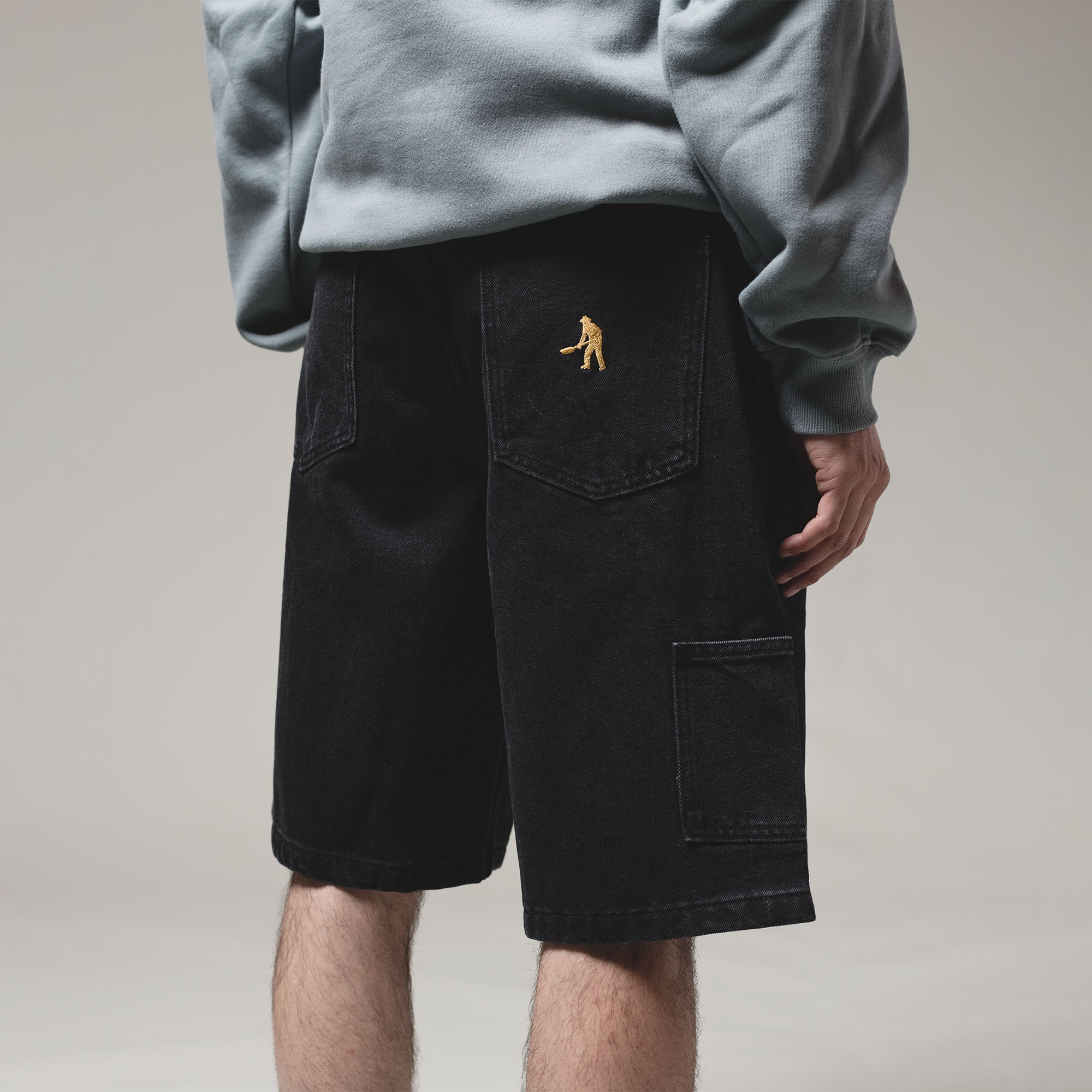 Pass~Port Workers Club Denim Short - Washed Black
