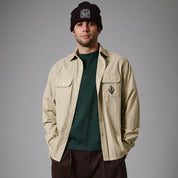 Pass~Port Wanderer Workers Long Sleeve Shirt - Khaki