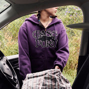 Pass~Port Slinkin' Zip Hoodie - Eggplant