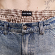 Pass~Port Workers Check Boxer Shorts - Brown