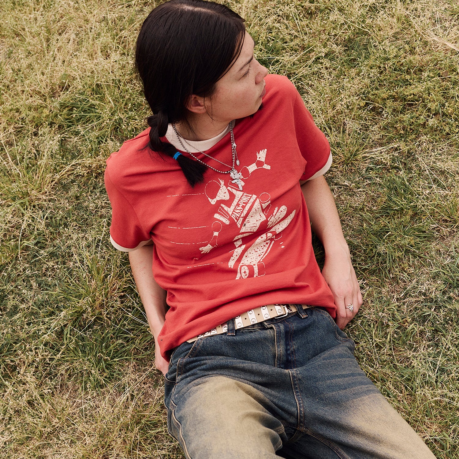 Pass~Port Cloncurry Ringer Tee - Brick