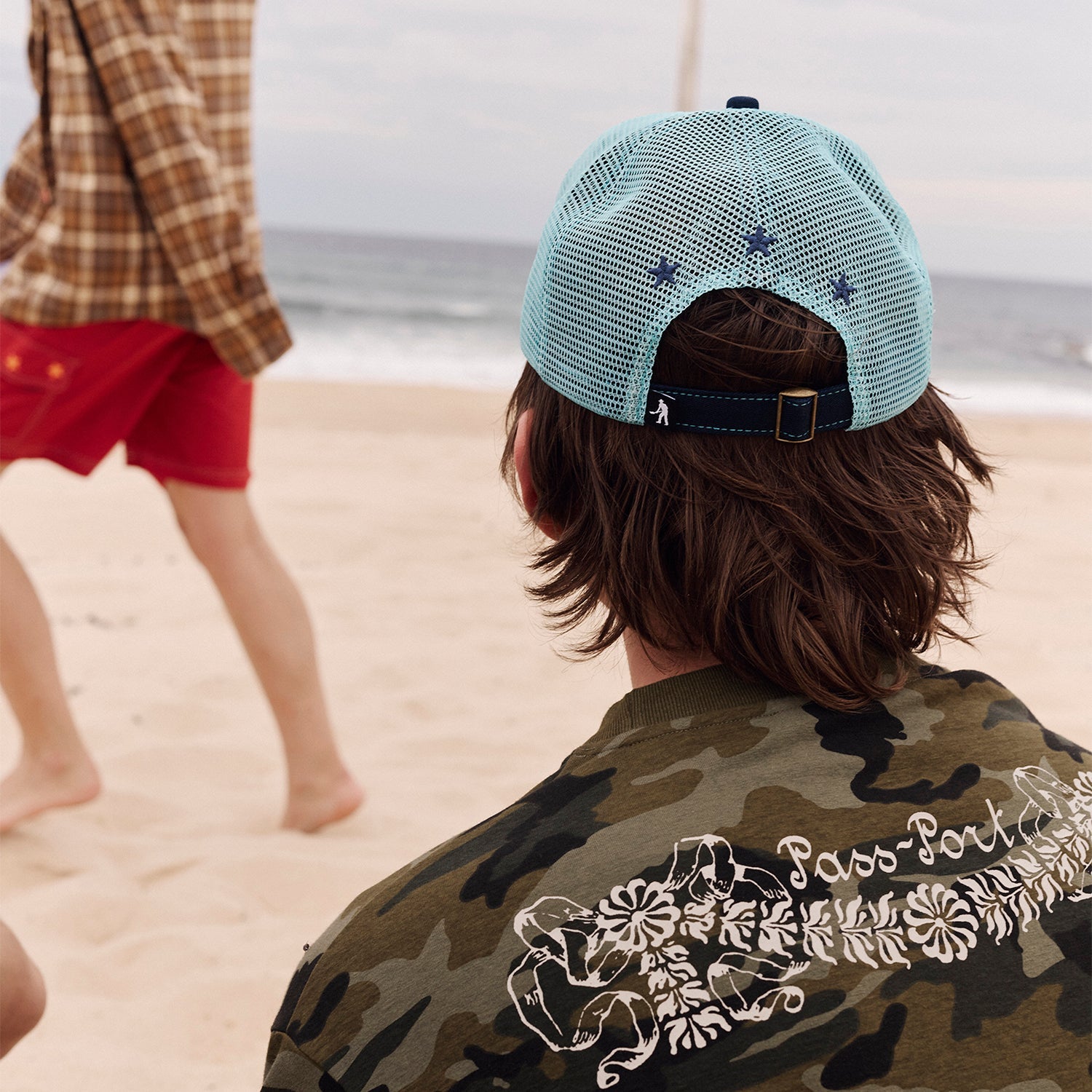 Pass~Port Seafood Staff Packers Trucker - Navy