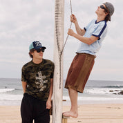 Pass~Port Workers Stripe Organic Cotton Jersey - Sky Blue