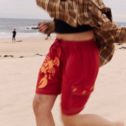 Pass~Port Seafood Staff Boardshorts - Lobster Red