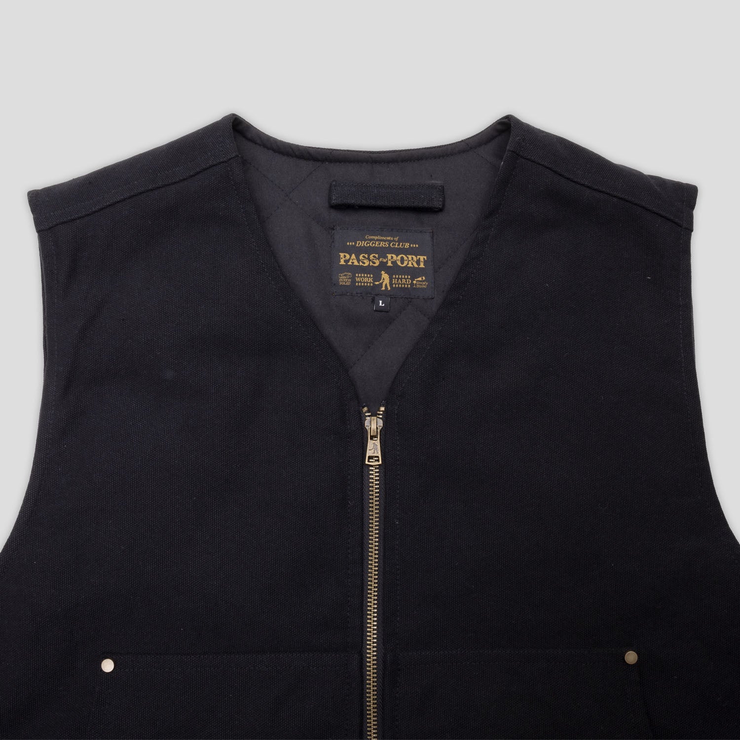 Pass~Port Diggers Club Vest - Black