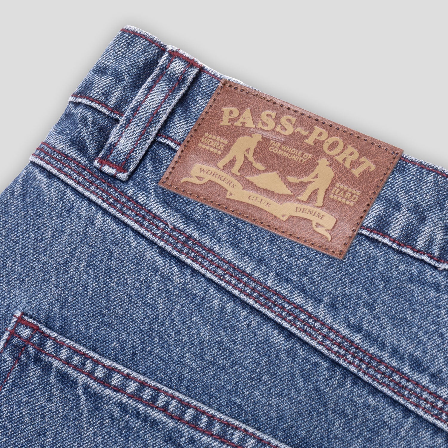 Pass~Port Workers Club Denim Jean - Washed Dark Indigo