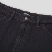 Pass~Port Workers Club Denim Jean - Washed Black / Brown Stitch