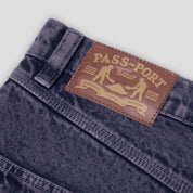 Pass~Port Workers Club Denim Short - Over-Dye Purple