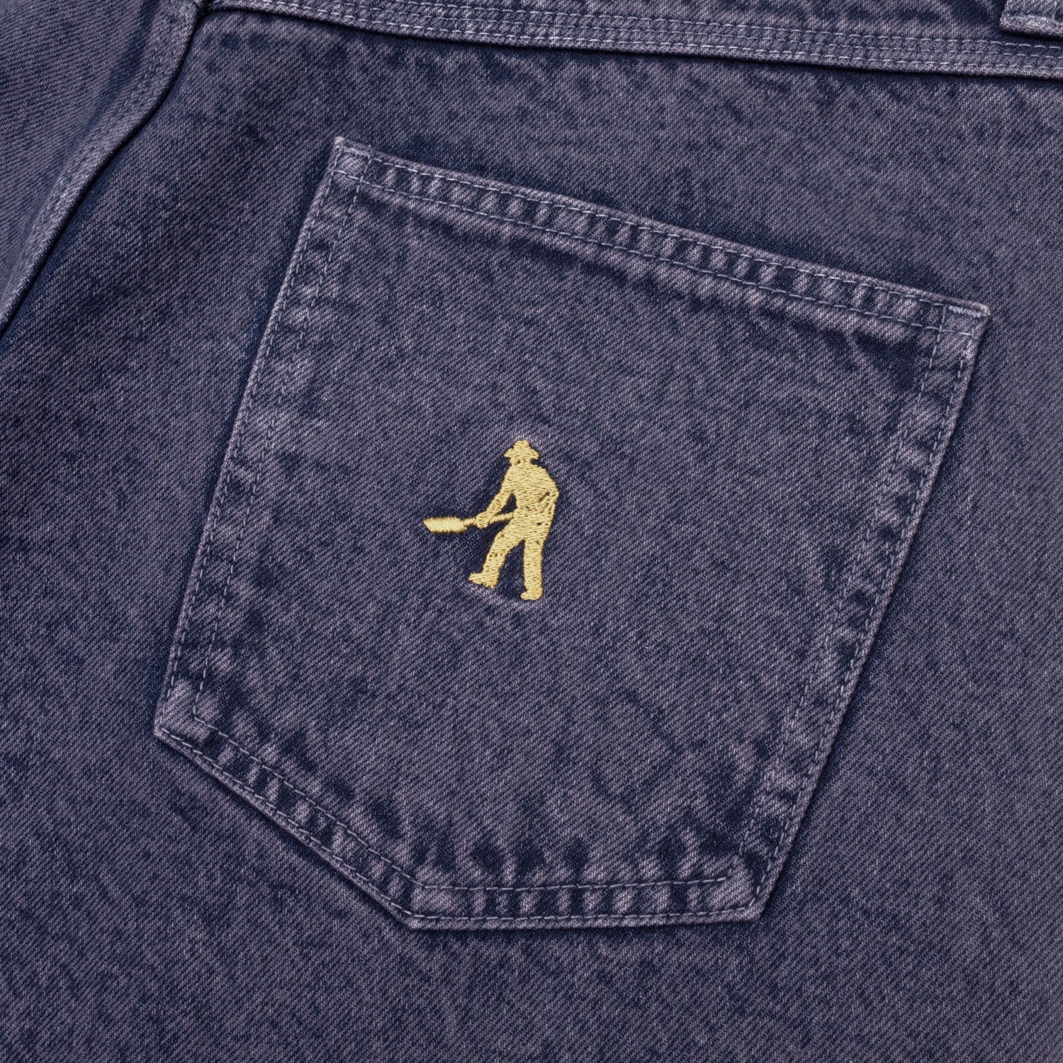 Pass~Port Workers Club Denim Short - Over-Dye Purple