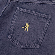 Pass~Port Workers Club Denim Short - Over-Dye Purple