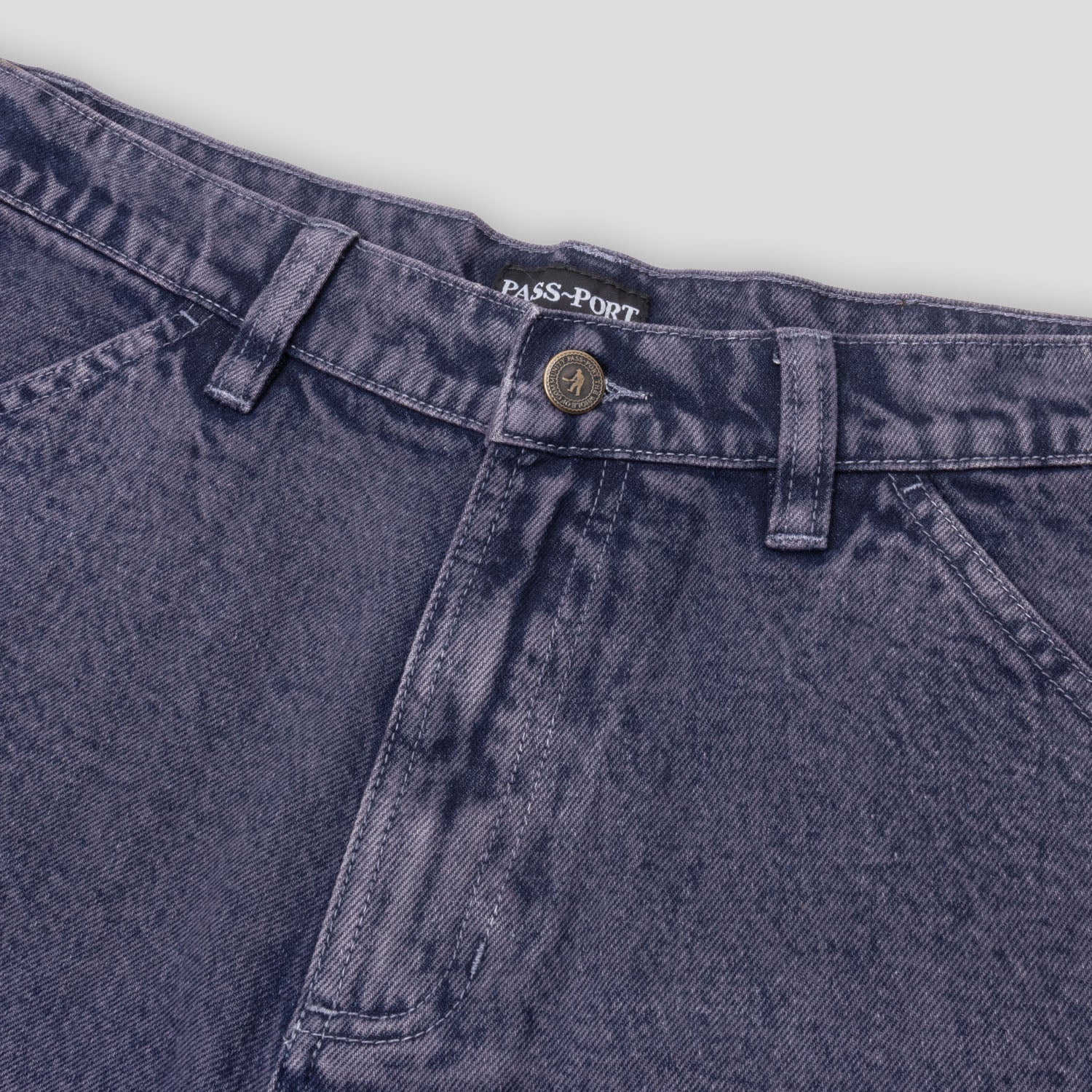 Pass~Port Workers Club Denim Short - Over-Dye Purple
